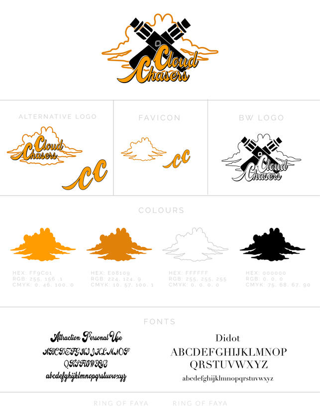 Cloud Chasers Brand Identity